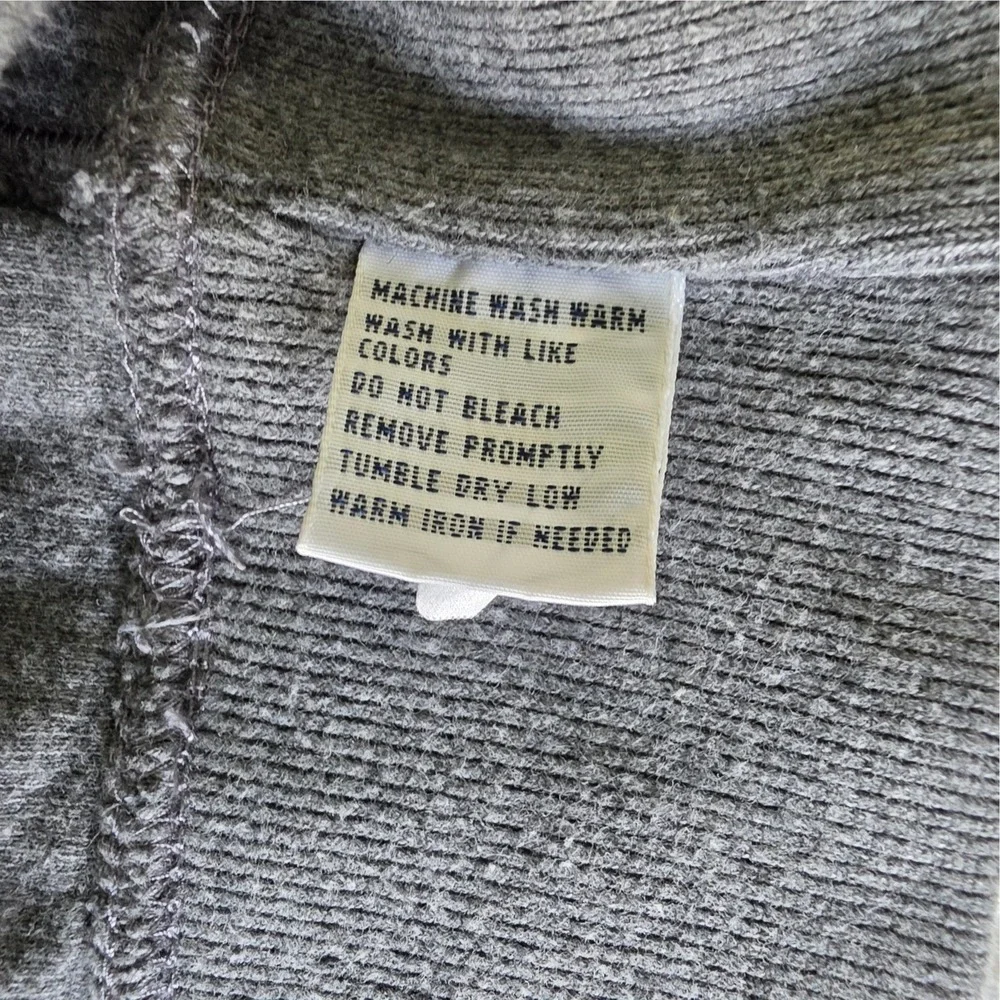 Polo Ralph Lauren Mens Shawl Collar Sweater Gray Cotton Knit Large